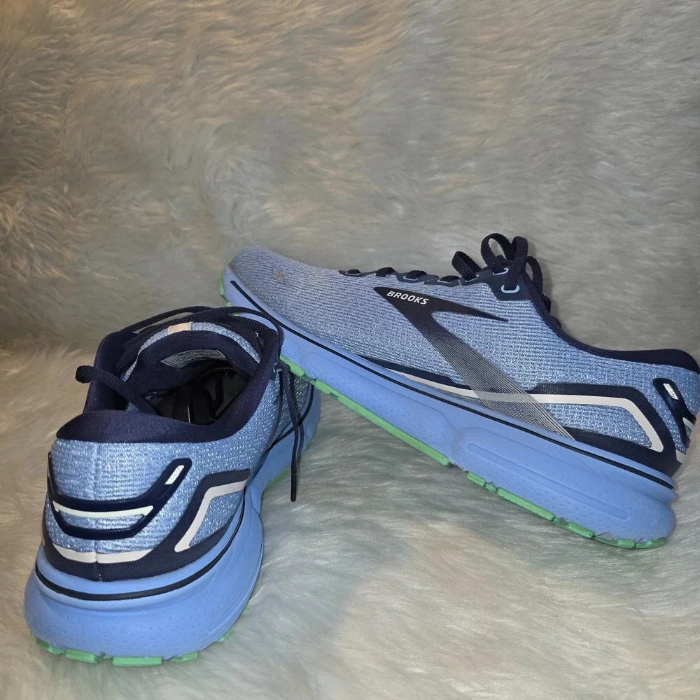 Women's Running Shoes - Size 11.5 - Brooks Ghost 15 — Vista Blue/Peacoat - 12038